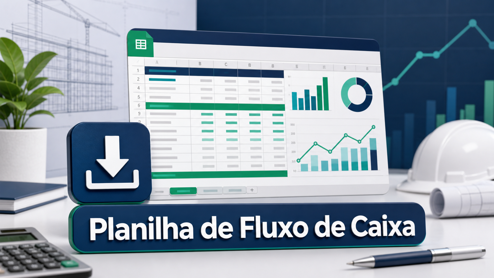 Imagem de chamada para download da planilha de fluxo de caixa